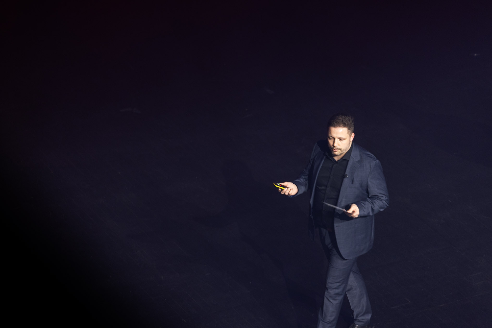 Guðmundur Arnar í Eldborg. Mynd: Advania/Jón Snær Ragnarsson