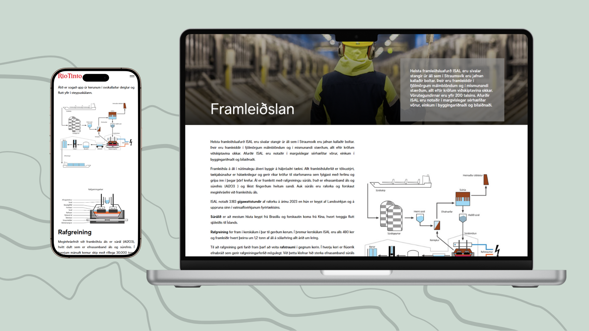 Ný heimasíða býður uppá mikið af áhugaverðum fróðleik um álframleiðslu